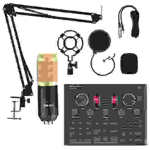 Recording Studio Package with Voice Changer,Live Sound Card - Audio Interface for Live Streaming You