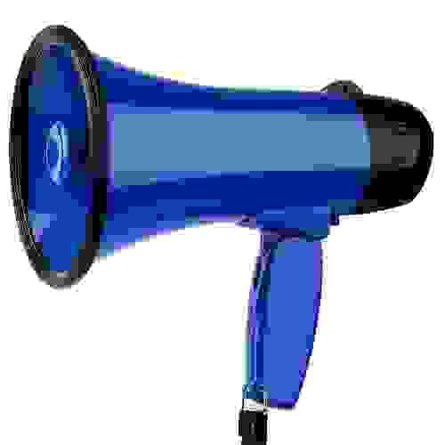 25W Portable Speaker Megaphone Strap Grip Loudspeaker Record Play Horn Tour Guide Speakers