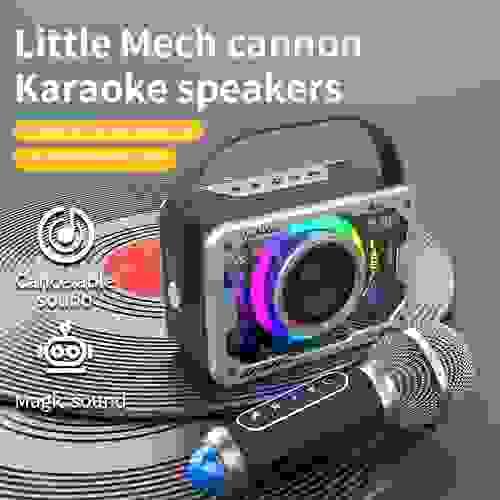 Bluetooth Speaker Home Wireless Karaoke Audio Microphone Outdoor Singing Small Home KTV Set