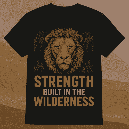 Wilderness T-Shirt with Lion