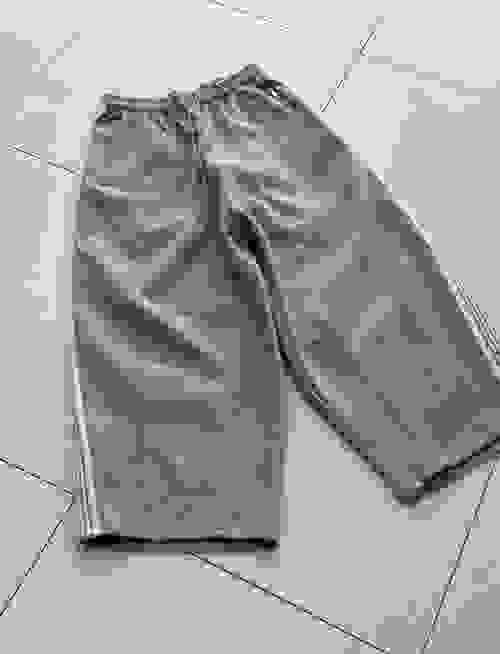 灰色直間棉褲Balloonpants 