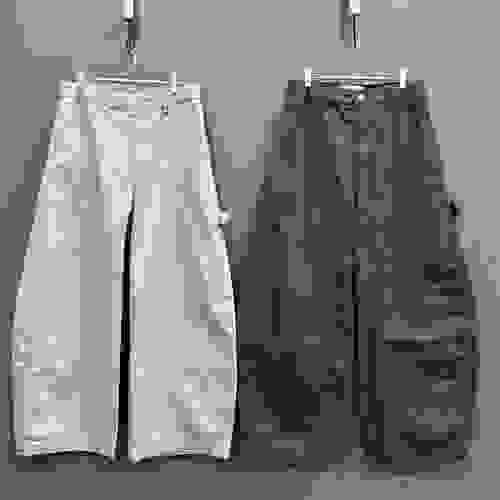 洗水弧形Carpenter Pants 