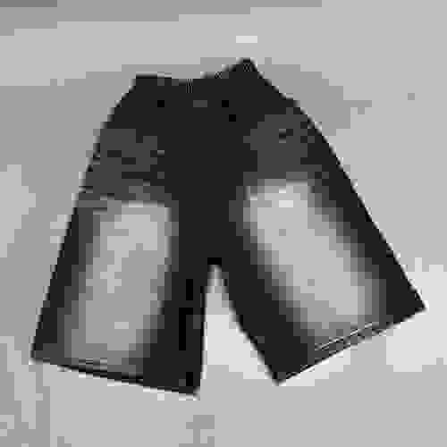 洗水黑藍色carpenter shorts