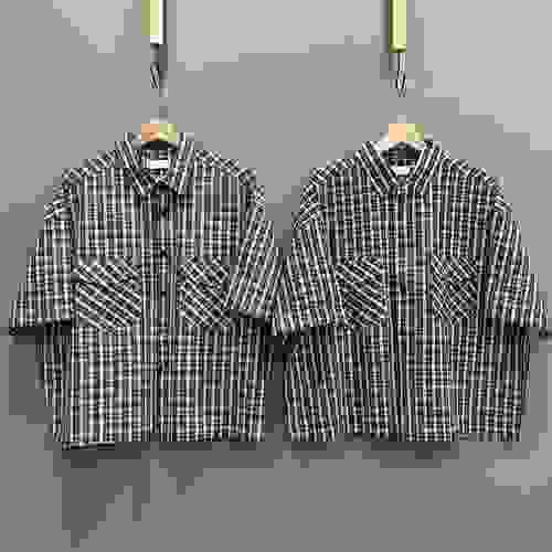 格仔Crop Shirt 