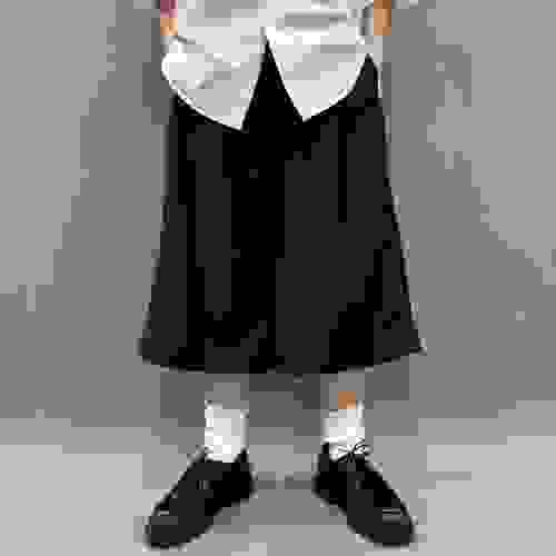 黑色7分西褲