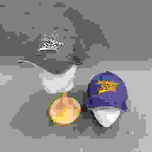 洗水Michigan Stale刺繡Cap