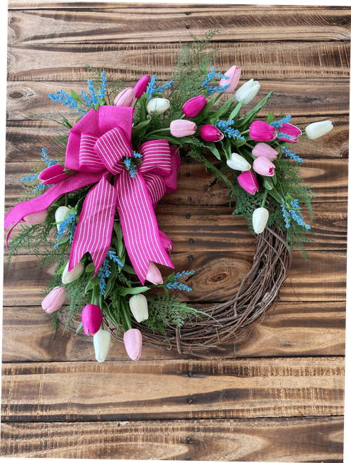 Pink and White Tulip
