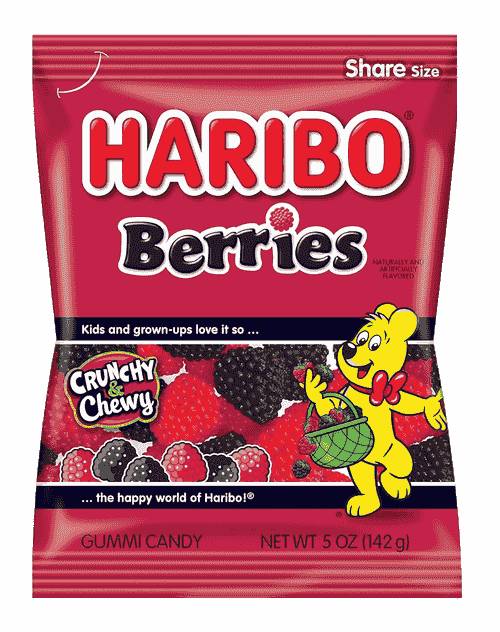 Haribo Berries Gummi - 5oz bag