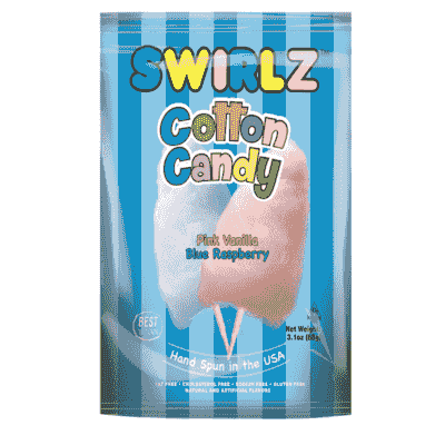 Swirlz Pink Vanilla / Blue Raspberry Cotton Candy