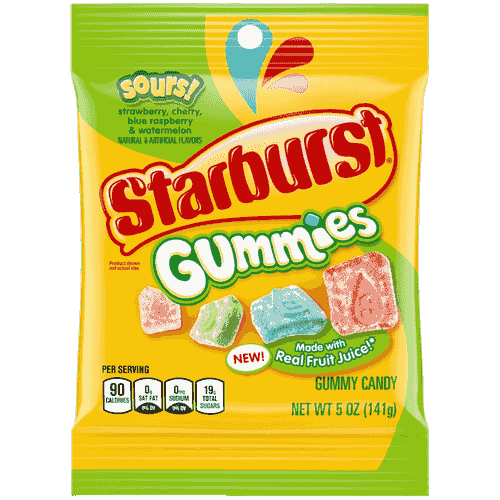 Starburst Gummi Sour - 5oz bag