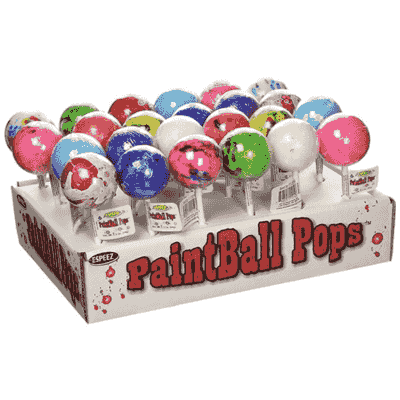 Candy Paintball Pops Giant Jawbreaker Lollipops