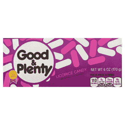 Good & Plenty Box