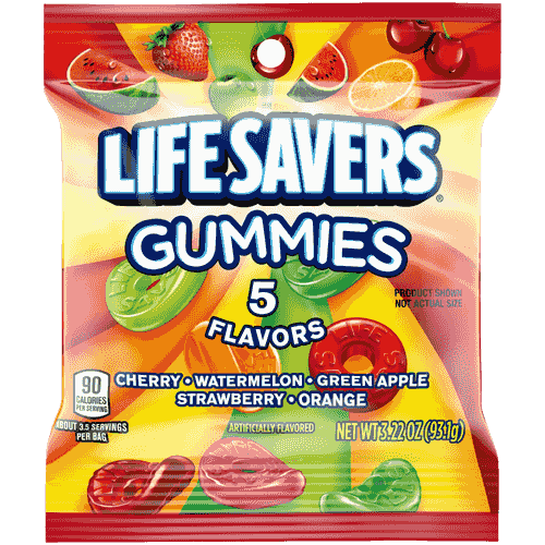 Lifesaver Gummi 5 Flavor - 3.22oz bag