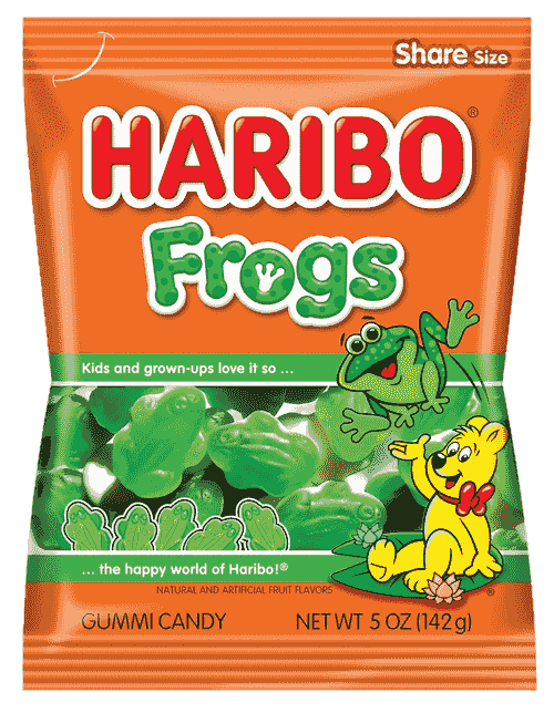 Haribo Frogs Gummi - 5oz bag