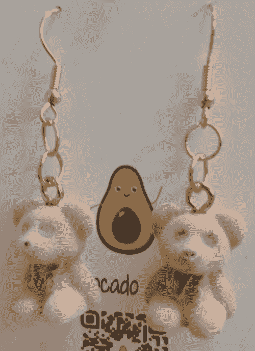 Teddy Bear Earrings (brown)
