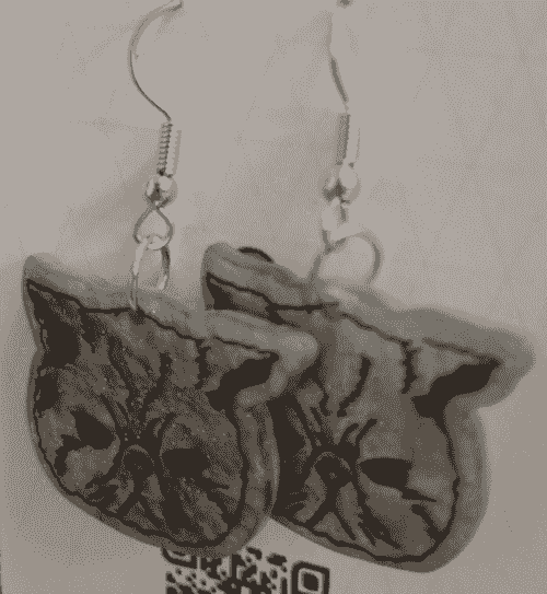 Grumpy Kitty Earrings