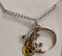 Geometric Lizard Necklace
