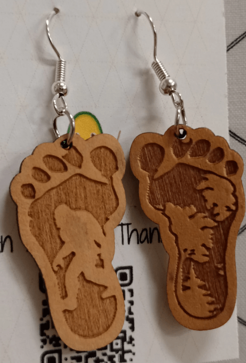 Bigfoot Earrings