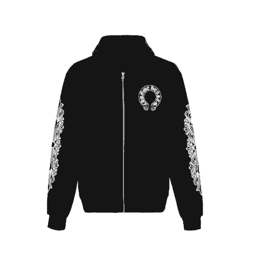 Chrome Hearts Horse Shoe Floral Hoodie