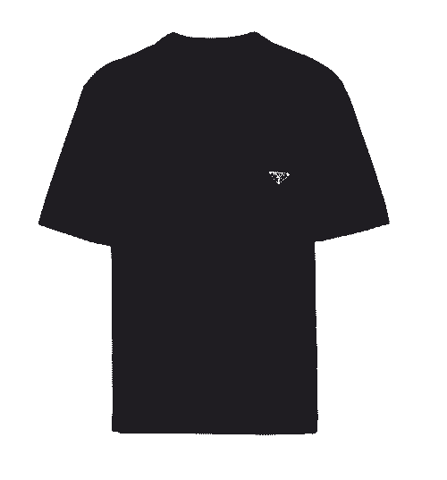 PRADA Re-Nylon and jersey T-shirt