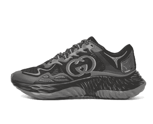 Men's Gucci Ripple trainer in BLACK