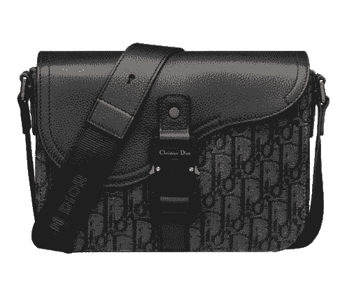 DIOR Grained Calfskin Saddle Bags