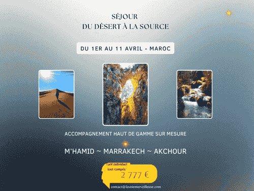 Séjour initiatique "du désert à la source"