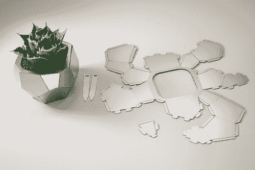 GforHOM Foldable Metal Planter | Crest Edition – Architectural Precision