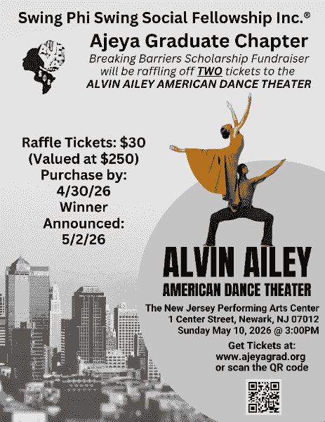 Raffle to see Alvin Ailey American Dance Theater in NJ