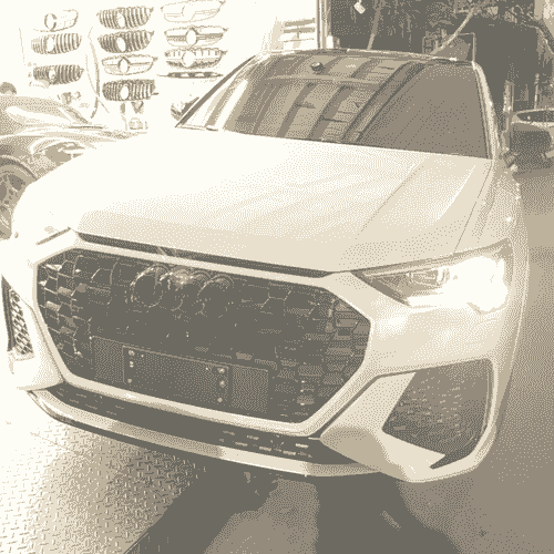 Audi Q3 安裝測速器 室外機雷達 以及前後防護罩