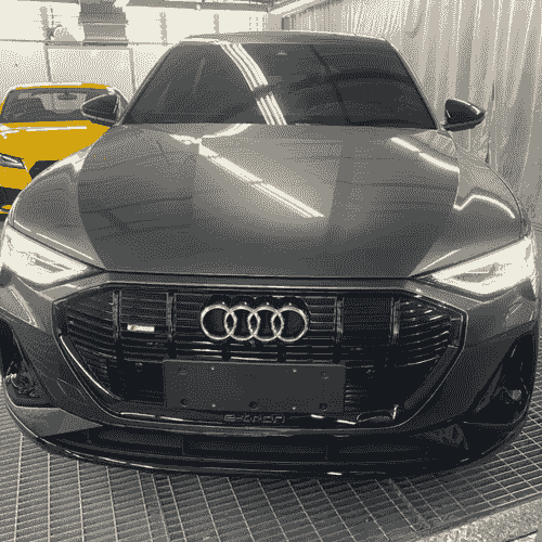 Audi i E-tron 加裝前後雷射防護罩與測速器
