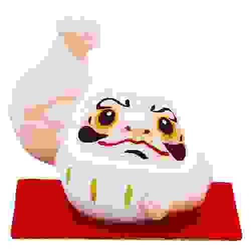 肌肉招手達摩 （白色）