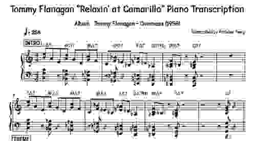 Tommy Flanagan "Relaxin' at Camarillo" Piano Transcription