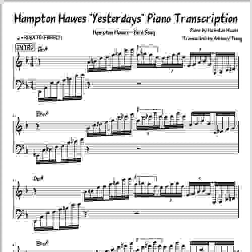 Hampton Hawes "Yesterdays" Piano Transcription