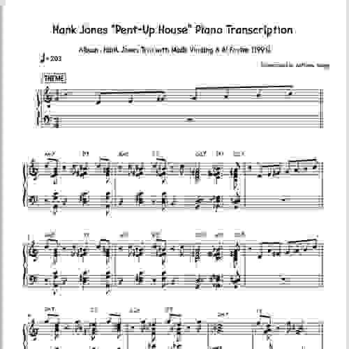 Hank Jones "Pent-Up House" Piano Transcription