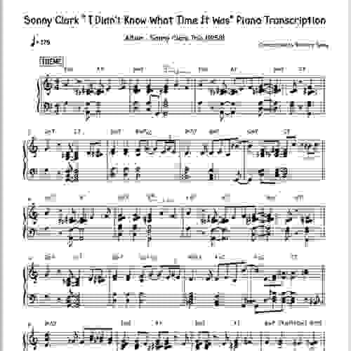 Sonny Clark "I Didn't Know What Time It Was" Piano Transcription