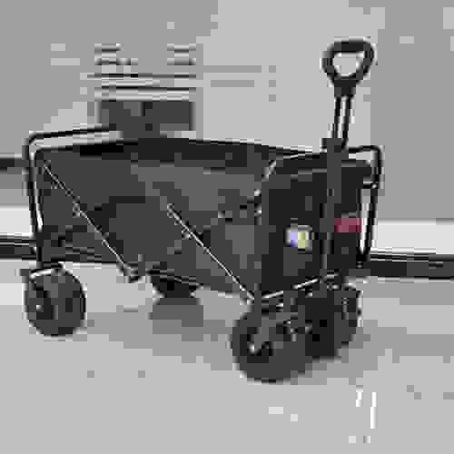 Garden Cart Folding Trolley Cart Outdoor Wagon Collapsible with Removable Fabric 