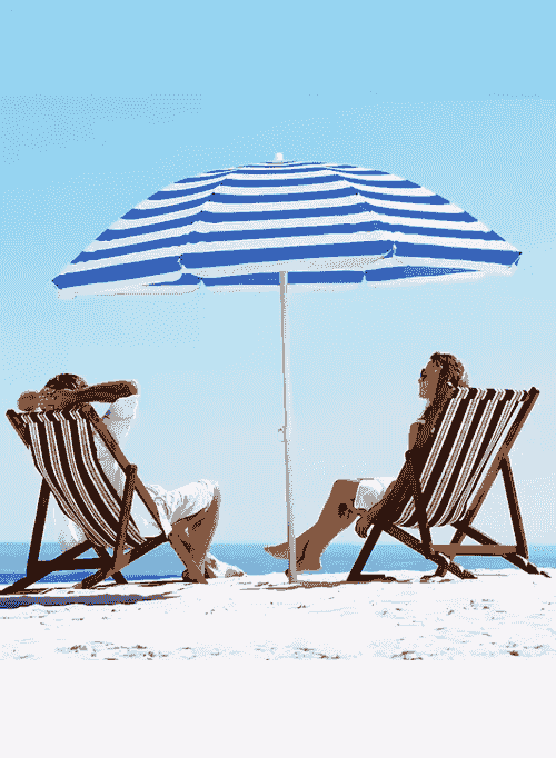 Foldable Beach Umbrella with Stand – UV 50+ Sun Protection, Portable Outdoor Sunshade | Adjustable H