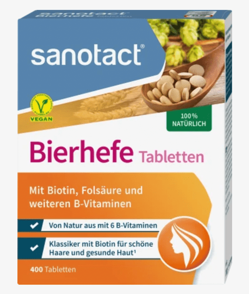 德國Sanotact 啤酒酵母錠/ 啤酒酵母瘦身片. 400 顆入