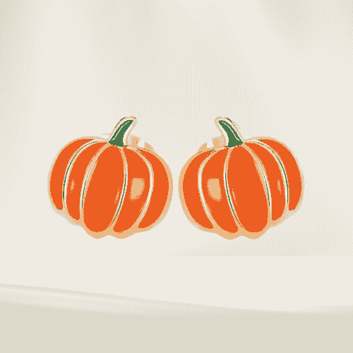 Fall Harvest Pumpkin Earrings