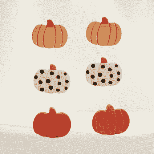 Fall Autumn Trio Pumpkin Earrings