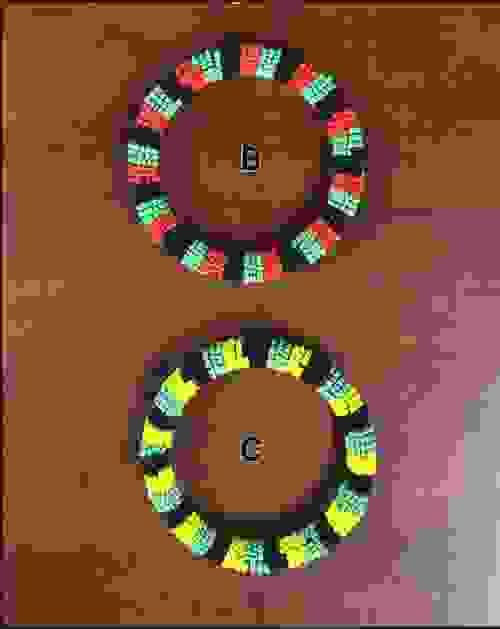 Bead bracelet- Rasta Color