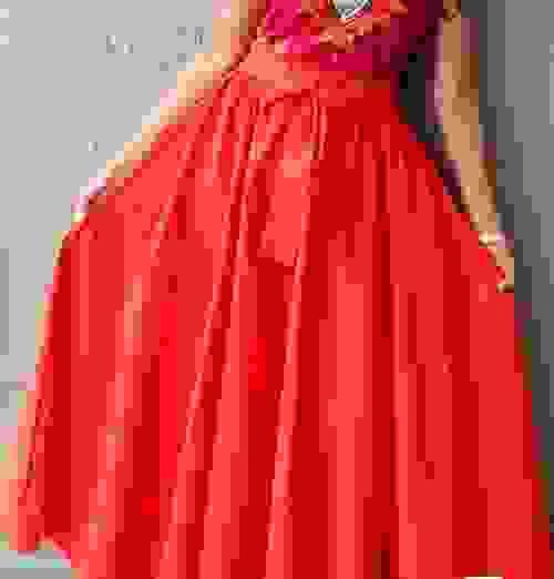 Solid Color Maxi Skirt 