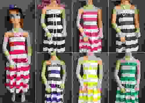 Girls Tube Dress - Stripe