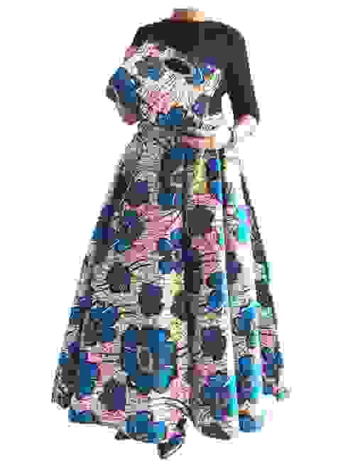 Combo Long Skirt & Pocketbook Set