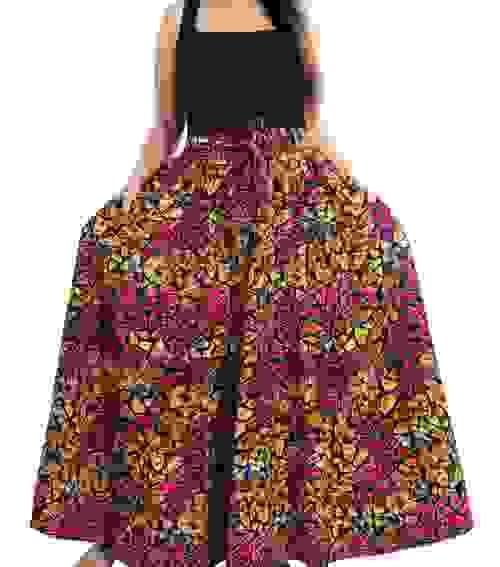Multi Pattern Maxi Skirt 