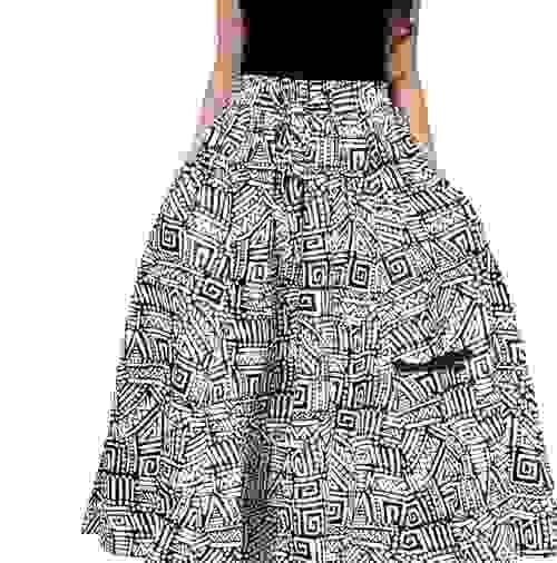 Long Printed Maxi Skirts