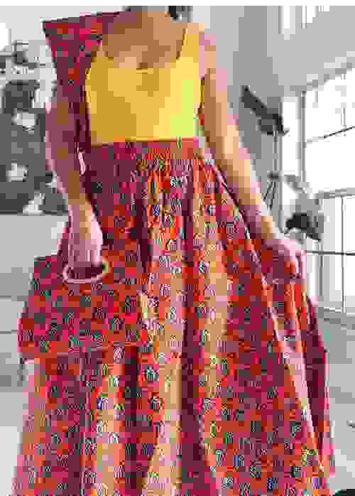 Long Maxie Skirt and Purse 