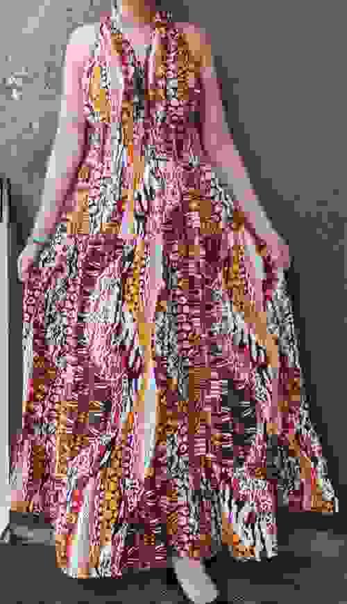 Women Long Smocked Dress 
