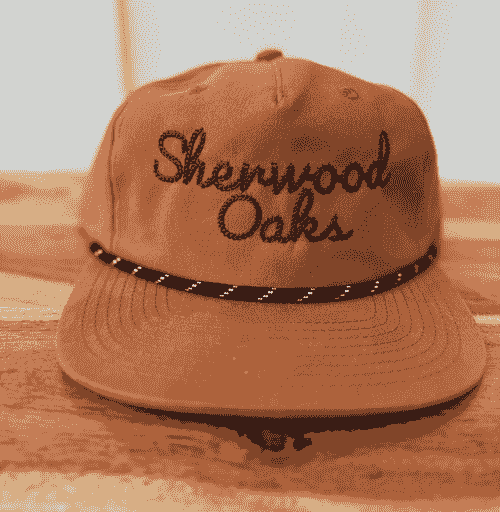 Sherwood Oaks Carmel Decky Hat with Black Rope